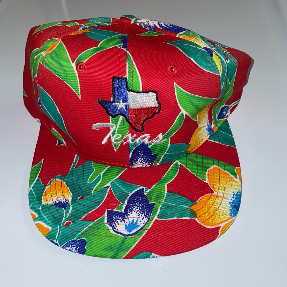 Texas vintage floral panel trucker SnapBack hat